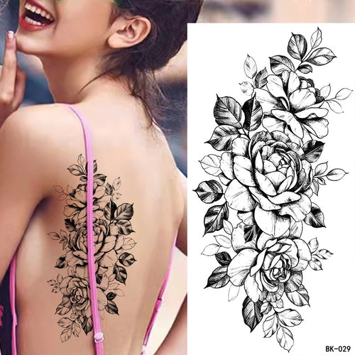 Floral Tattoo  Pink back