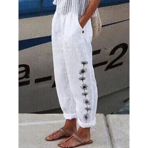Pantalon Lin Femme   Classe Cartoon