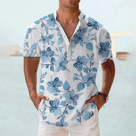 Chemise à Fleur Manche Courte Printemps - Plante Paradise