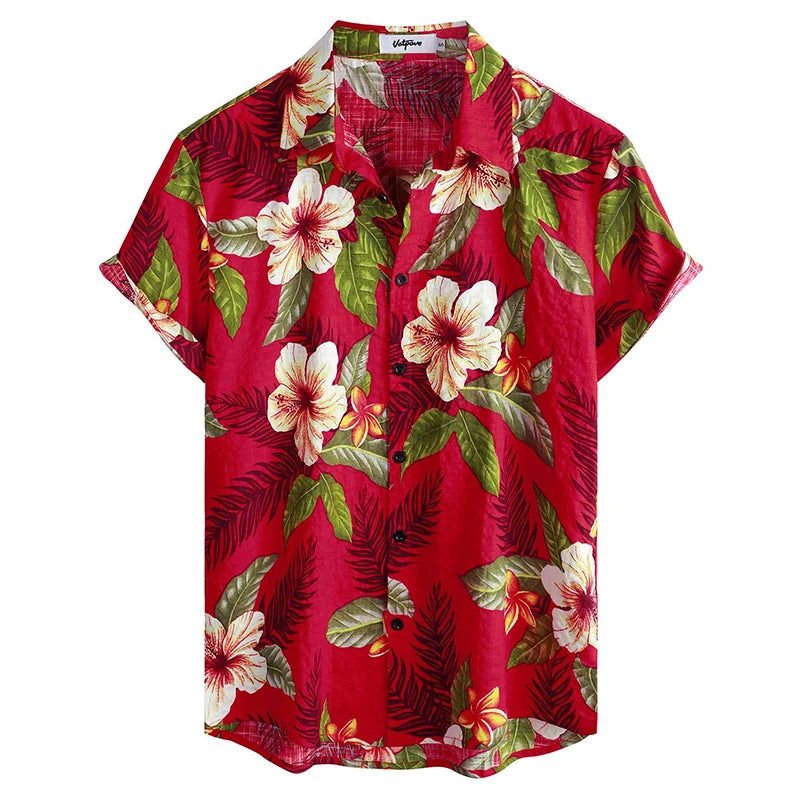 Chemise Fleurie Homme Design Tropical