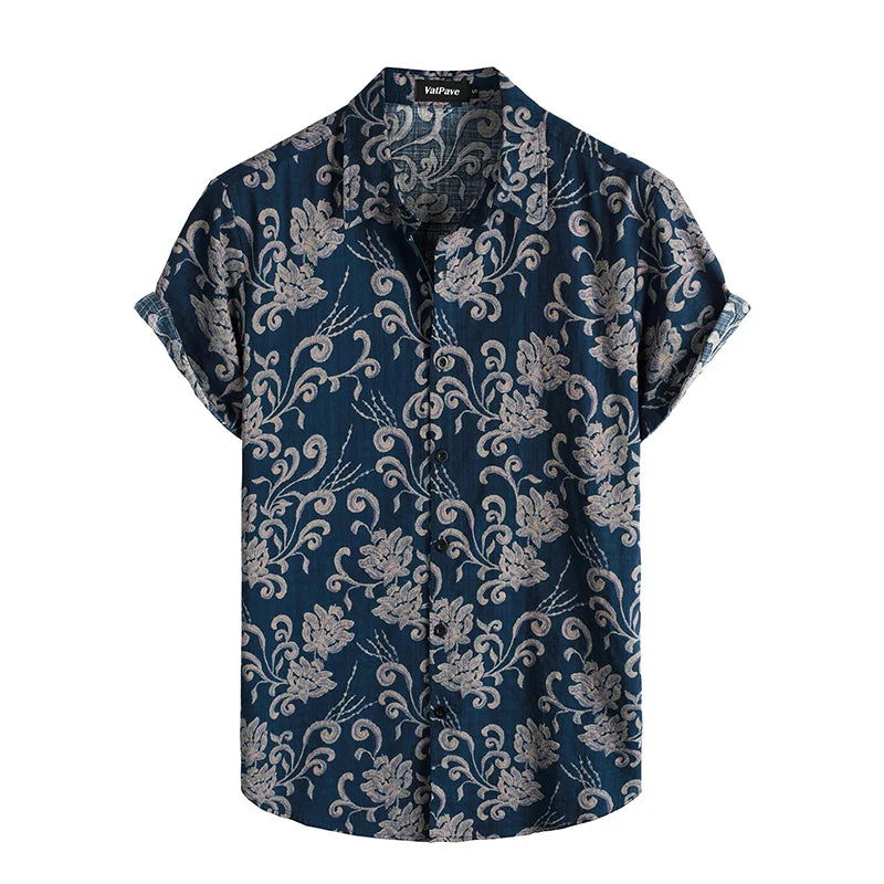 Chemise Fleurie Homme Design Tropical