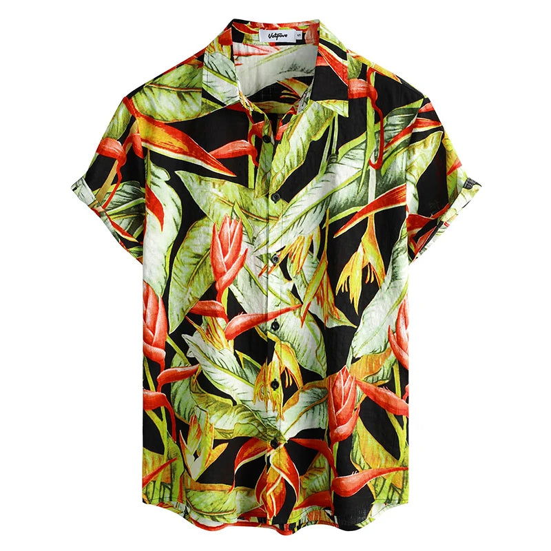 Chemise Fleurie Homme Design Tropical