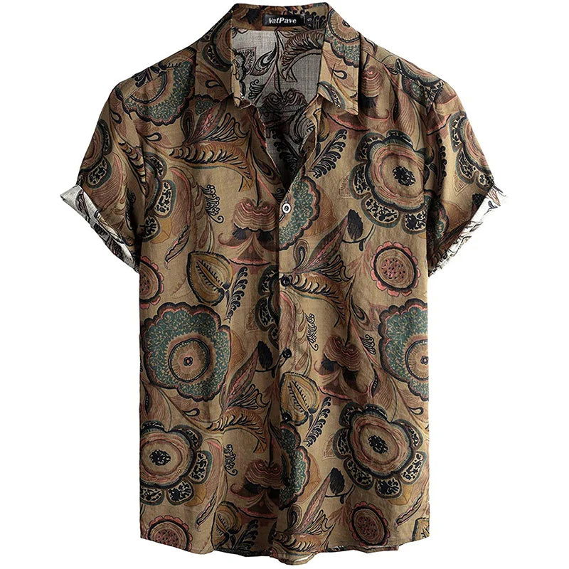 Chemise Fleurie Homme Design Tropical