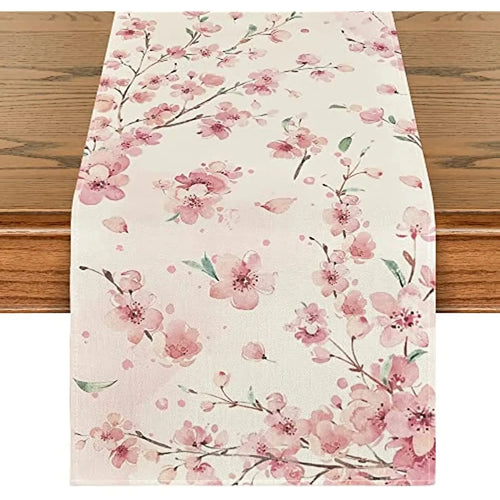 Sakura Flower Table Runner