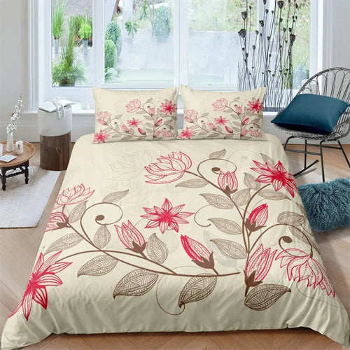 Housse De Couette Fleurie   Design Retro