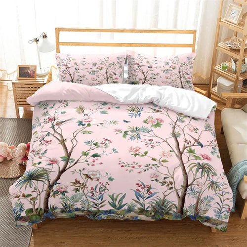 Housse De Couette Fleurie   Jardin