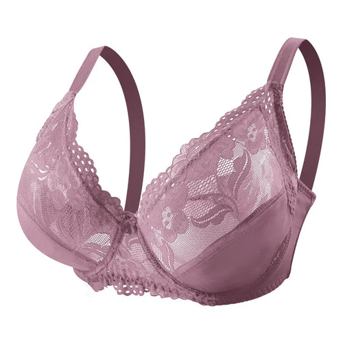 Floral Bra  Dark pink
