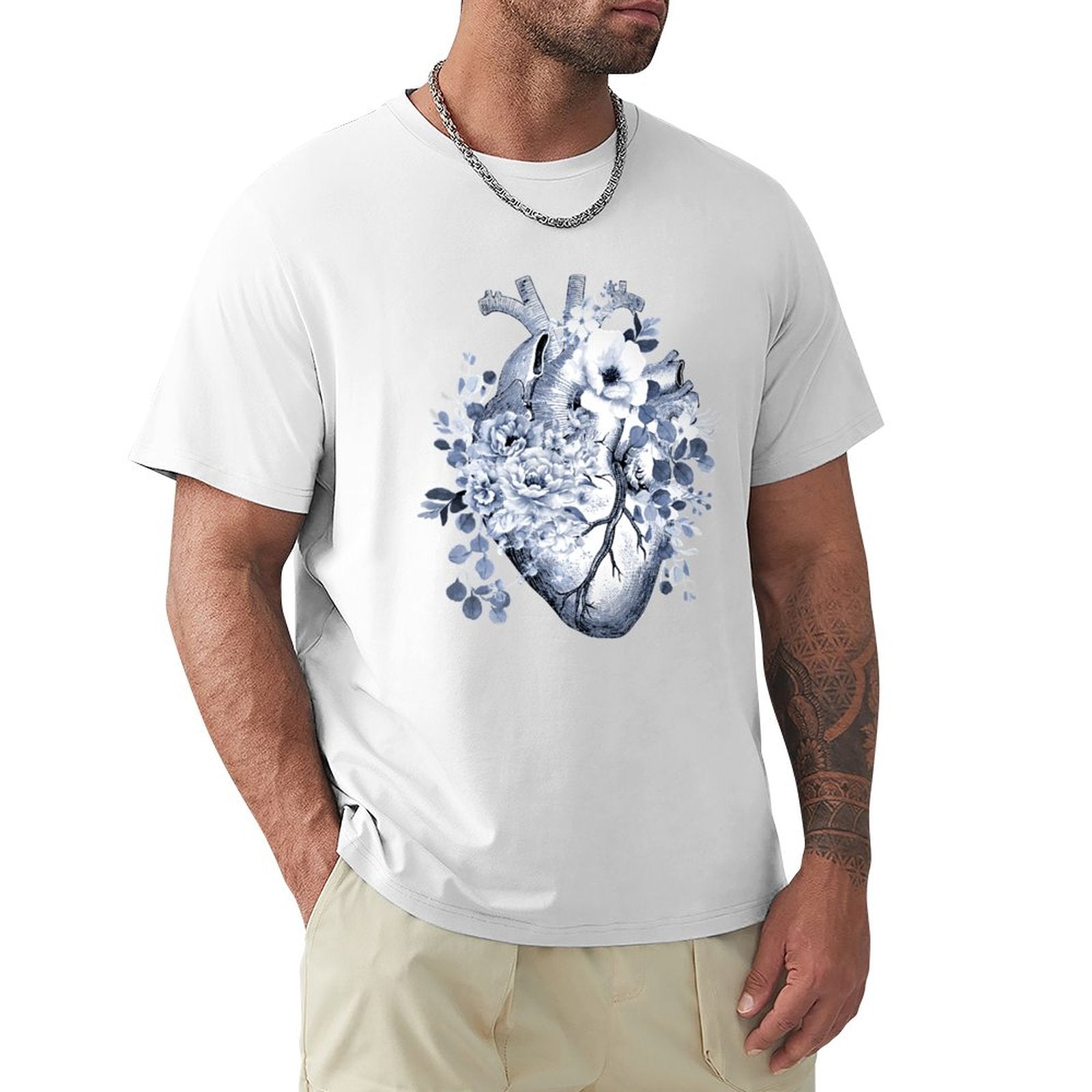 T-Shirt Fleur Premium <br> Coeur