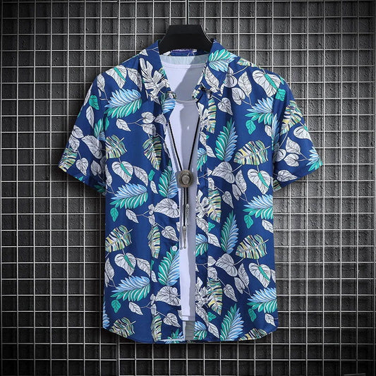 Chemise Fleurie Homme Manche Courte - Plante Paradise