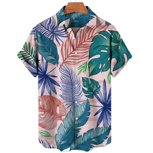 Chemise A Fleur Homme  Coloré