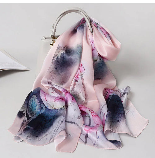 Floral Scarf  Flamingo