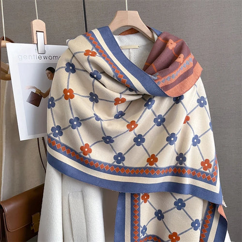 Foulard Fleuri   Vintage