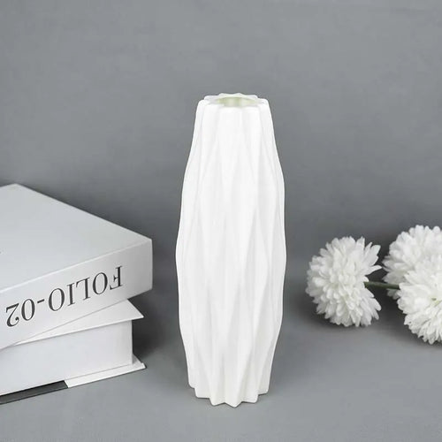Florero  Diseño Blanco Grande
