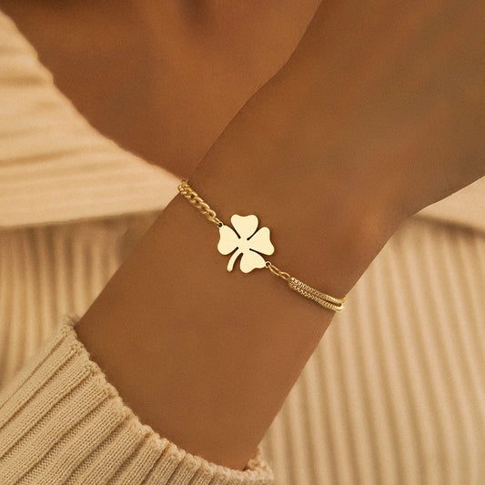 Bracelet Fleur Trèfle