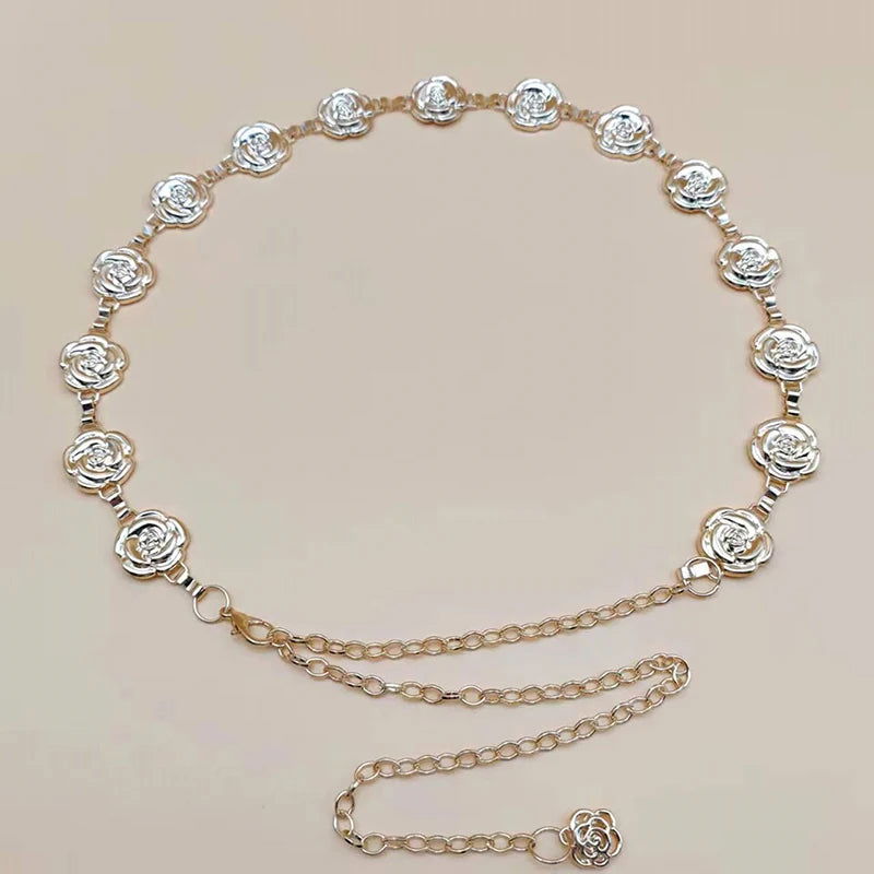 Ceinture Fleur <br> Doré