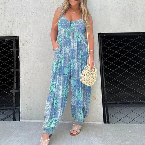 Mono floral  azul vintage