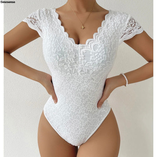 Body en Dentelle Blanc