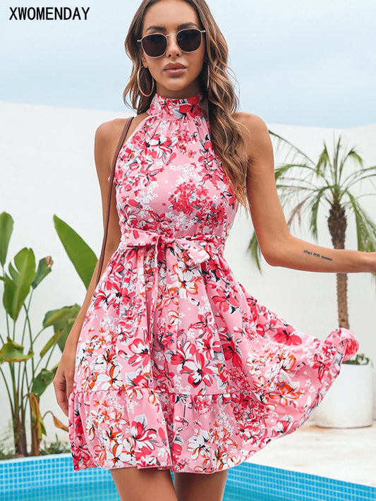 Robe Fleurie en Mousseline - Plante Paradise