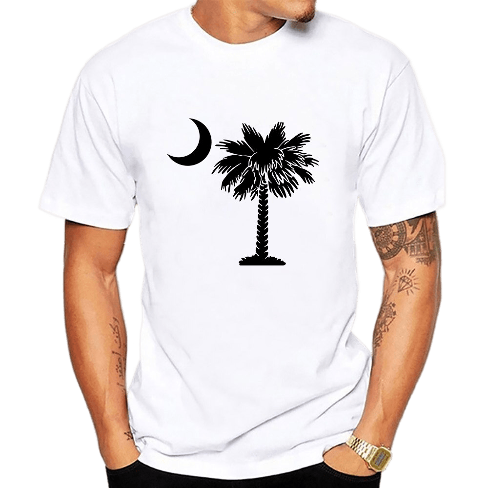 T-Shirt Fleuri <br> Palmier Lune