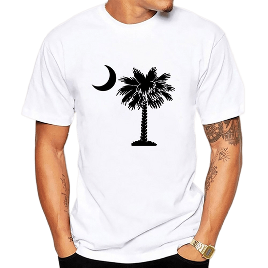 T-Shirt Fleuri <br> Palmier Lune