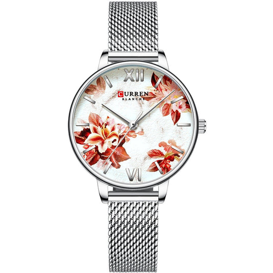 Montre Fleurie <br> Rose Multiple