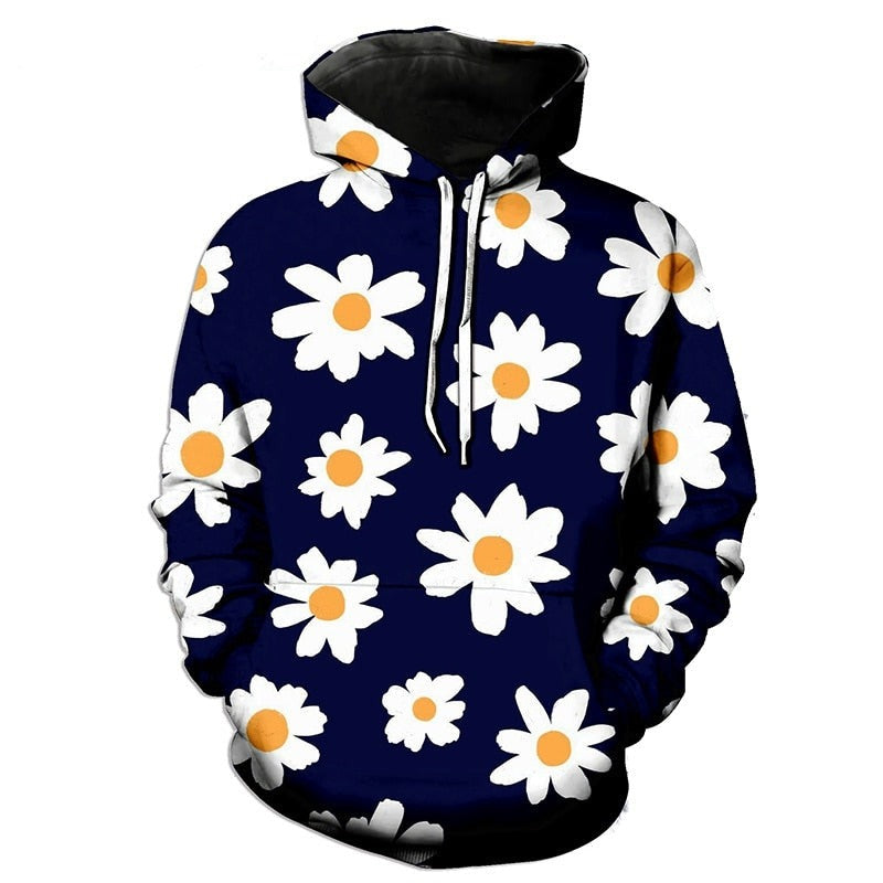 Pull Fleuri <br> Marguerite Réaliste