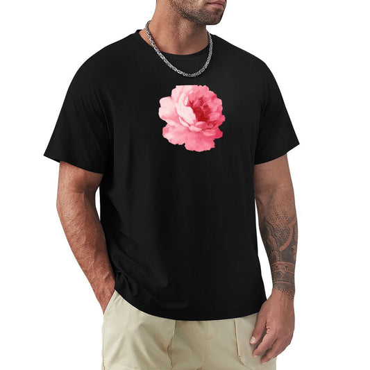 T-Shirt Fleur Premium <br> Pivoine Noir