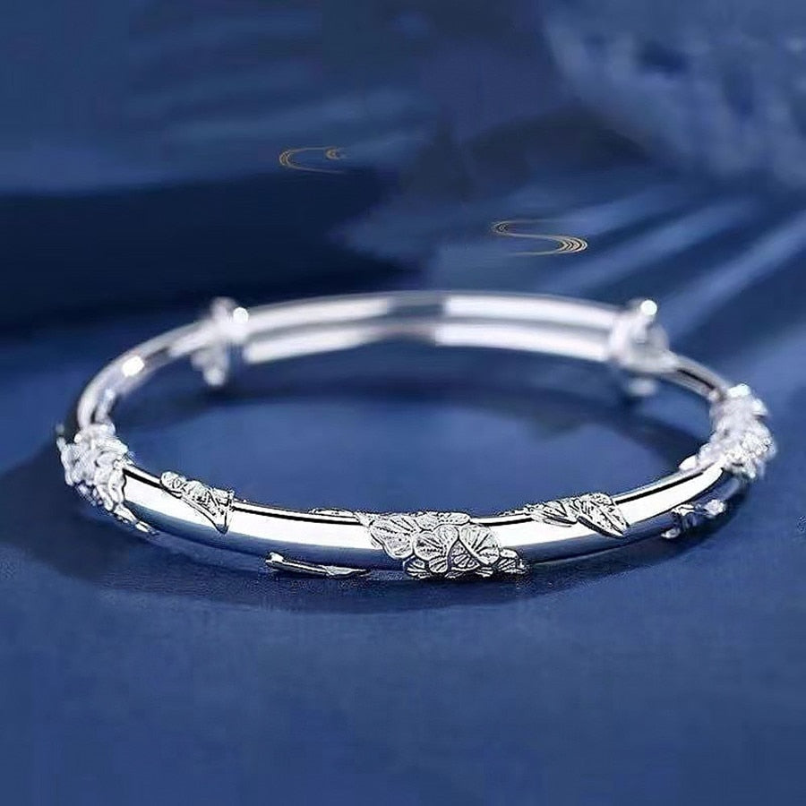 Bracelet Fleur <br> Argent