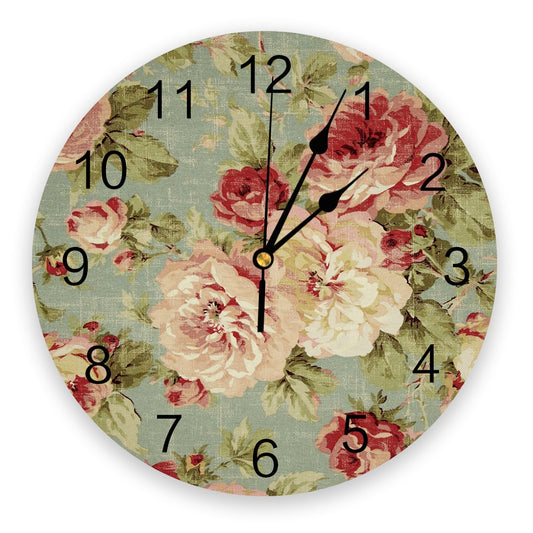 Horloge Fleurie <br> Moderne Vintage