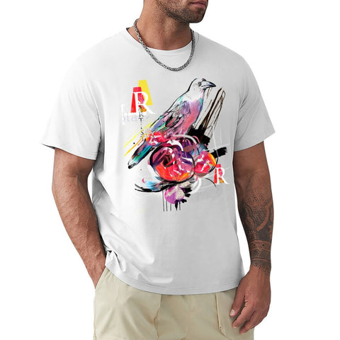 T-Shirt Fleur Premium  Oiseau