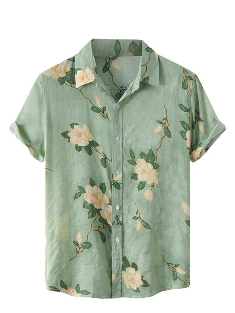 Chemise A Fleur Homme <br> Nature Vintage