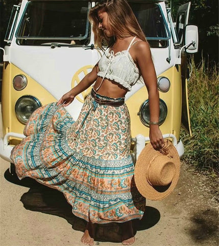 jupe hippie courte