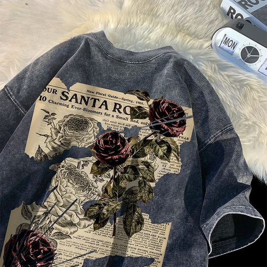 T-Shirt Fleur Premium <br> Santa Rose