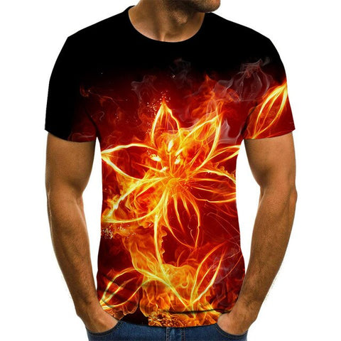 T-Shirt Fleuri  Enflammée